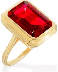 YS GEMS - Lab Created Ruby Ring - Lyst