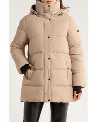 BCBGeneration - Water Resistant Hooded Puffer Jacket - Lyst