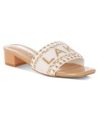 LONDON RAG - Vacay Babe Lake Como Beaded Slide Sandal - Lyst