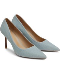 7 For All Mankind - Denim Pointed Toe Pump - Lyst