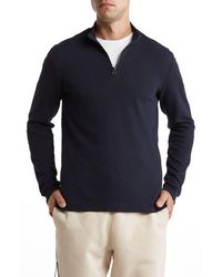 BOSS - Tenore Quarter Zip Sweater - Lyst