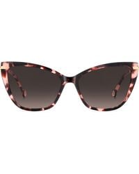 Carolina Herrera - 55Mm Gradient Rectangular Sunglasses - Lyst
