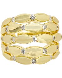 Juvell - Cubic Zirconia Multiband Ring - Lyst