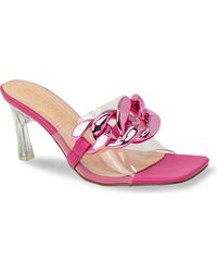 In Touch Footwear - Chunky Chain Clear Sandal - Lyst