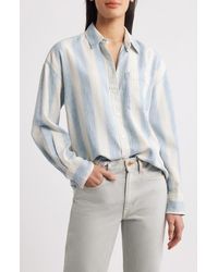 Faherty - Tried & True Stripe Chambray Button-Up Shirt - Lyst