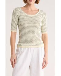 Max Studio - Pattern Elbow Sleeve Sweater - Lyst