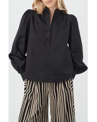 Trina Turk - Sisi Long Sleeve Organic Cotton Shirt - Lyst
