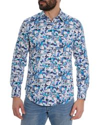 Robert Graham - Floral Checks Print Long Sleeve Shirt - Lyst