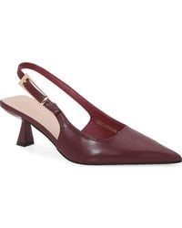 BERNESS - Cassandra Slingback Kitten Heel Pump - Lyst