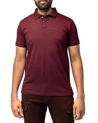 Xray Jeans - Contrast Collar Piqué Polo Shirt - Lyst