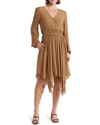 Wishlist - Long Sleeve Handkerchief Hem Dress - Lyst