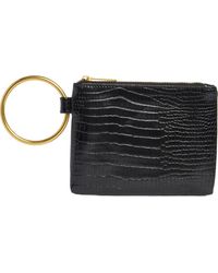 BCBGMAXAZRIA - O-Ring Handle Wristlet Pouch - Lyst