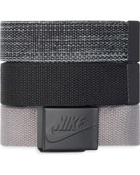 Nike - 3-Pack Webbed Belts - Lyst