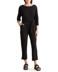 Go Couture - Tie Waist Jumpsuit - Lyst