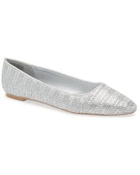 Tahari - Faux Raffia Ballerina Flat - Lyst