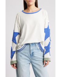 Free People - You'Re A Star Cotton Knit Top - Lyst