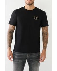 True Religion - 3d Horseshoe Buddha Cotton Crew Graphic T-shirt - Lyst