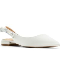 Ted Baker - Jane Bow Slingback Half D'Orsay Pointed Toe Flat - Lyst