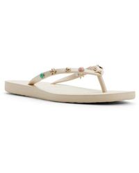 Roxy - Hema Shell Stud Flip Flop - Lyst