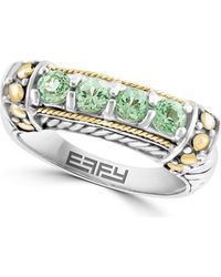 Effy - Two Tone Amethyst Ring - Lyst