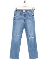 Kensie High Rise Slim Straight Jeans - Blue