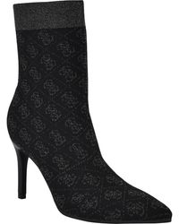 Guess - Richerynt Knit Stiletto Bootie - Lyst