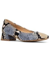 Donald J Pliner - Snakeskin Print Mid Heel Pump - Lyst