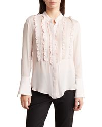 Twp - Kimmie Long Sleeve Silk Button-up Shirt - Lyst
