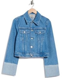 Hudson Jeans - Cuffed Crop Denim Jacket - Lyst