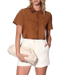 Walter Baker - Karla Suede Top - Lyst