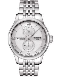Tissot Leather Le Locle Regulateur Automatic Watch T0064283605802 for Men |  Lyst