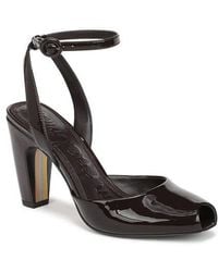 Sam Edelman - Wrenna Ankle Strap Peep Toe Pump - Lyst