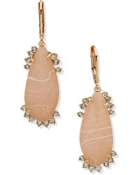 Lonna & Lilly - Springtime Sparkle Crackled Stone Drop Earrings - Lyst