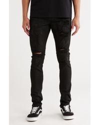 Purple Brand - Low Rise Coated Skinny Jeans - Lyst