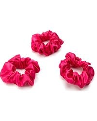 BLISSY - Silk Hair Scrunchies Pack - Lyst