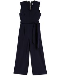 calvin klein navy blue jumpsuit