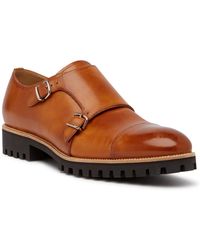 bally rempton double monk strap leather loafer