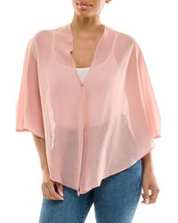 Nina Leonard - Chiffon Capelet - Lyst