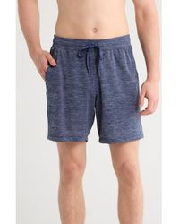90 Degrees - Heathered Mesh Active Shorts - Lyst