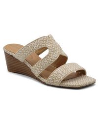 Adrienne Vittadini - Adoring Wedge Slide Sandal - Lyst