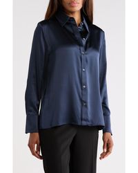 Twp - Joey Long Sleeve Silk Button-Up Shirt - Lyst