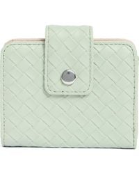 MUNDI SMALL LEATHER GOODS - Pixie Woven Snap Bifold Wallet - Lyst