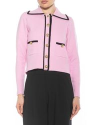 Alexia Admor - Tipped Button-Front Sweater Jacket - Lyst