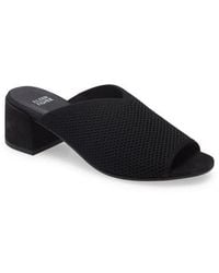 Eileen Fisher - Fave Block Heel Slide Sandal - Lyst