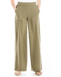 Max Studio - Twill Easy Wide Leg Trouser - Lyst