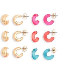 Leith - Hoop Earrings Set - Lyst