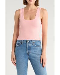 NSR - Scalloped Knit Tank - Lyst