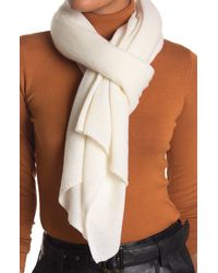 Phenix Cashmere Knit Wrap Scarf In Ivory At Nordstrom Rack - White