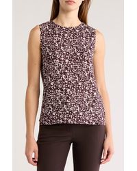 Theory - Straight Shell Sleeveless Silk Top - Lyst