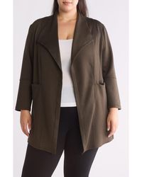 Max Studio - Draped Collar Scuba Knit Jacket - Lyst